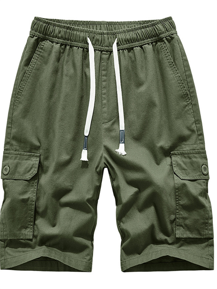 Summer New Work Shorts Men's Large Size Cotton Casual Pants Sports Five-minute Pants