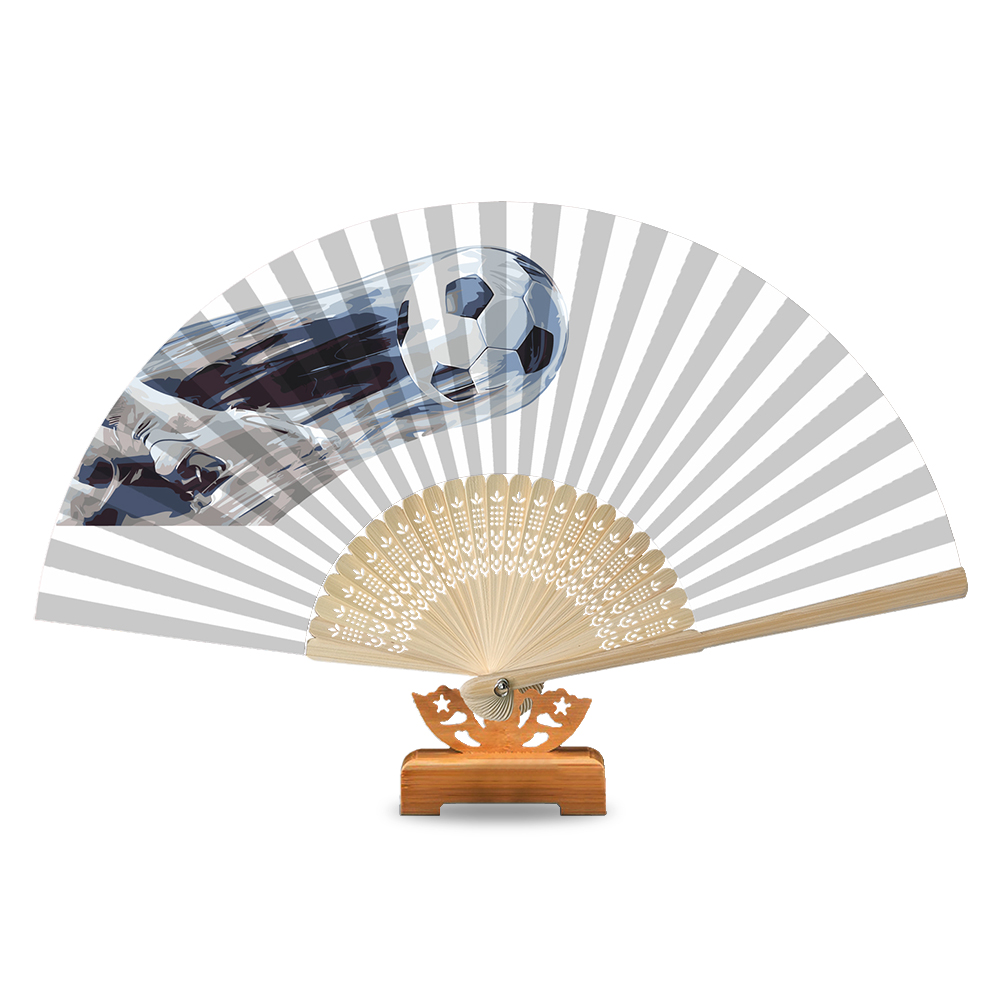 

Football Pattern - Paint By Numbers - Folding Fan, 501 Original