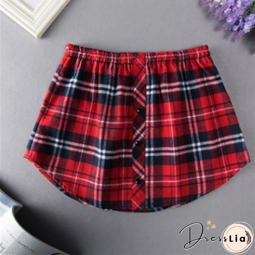 Shirt Extenders Layering Fake Top Lower Sweep Shirt Extender Asjustable Mini Skirt for Women Girls