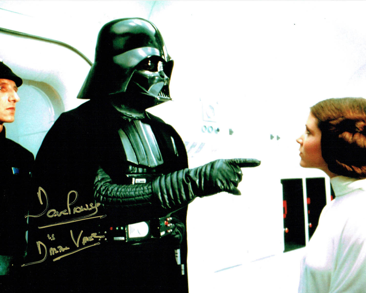 Dave PROWSE SIGNED Autograph Darth VADER Star Wars 10x8 Photo Poster painting F AFTAL RD COA