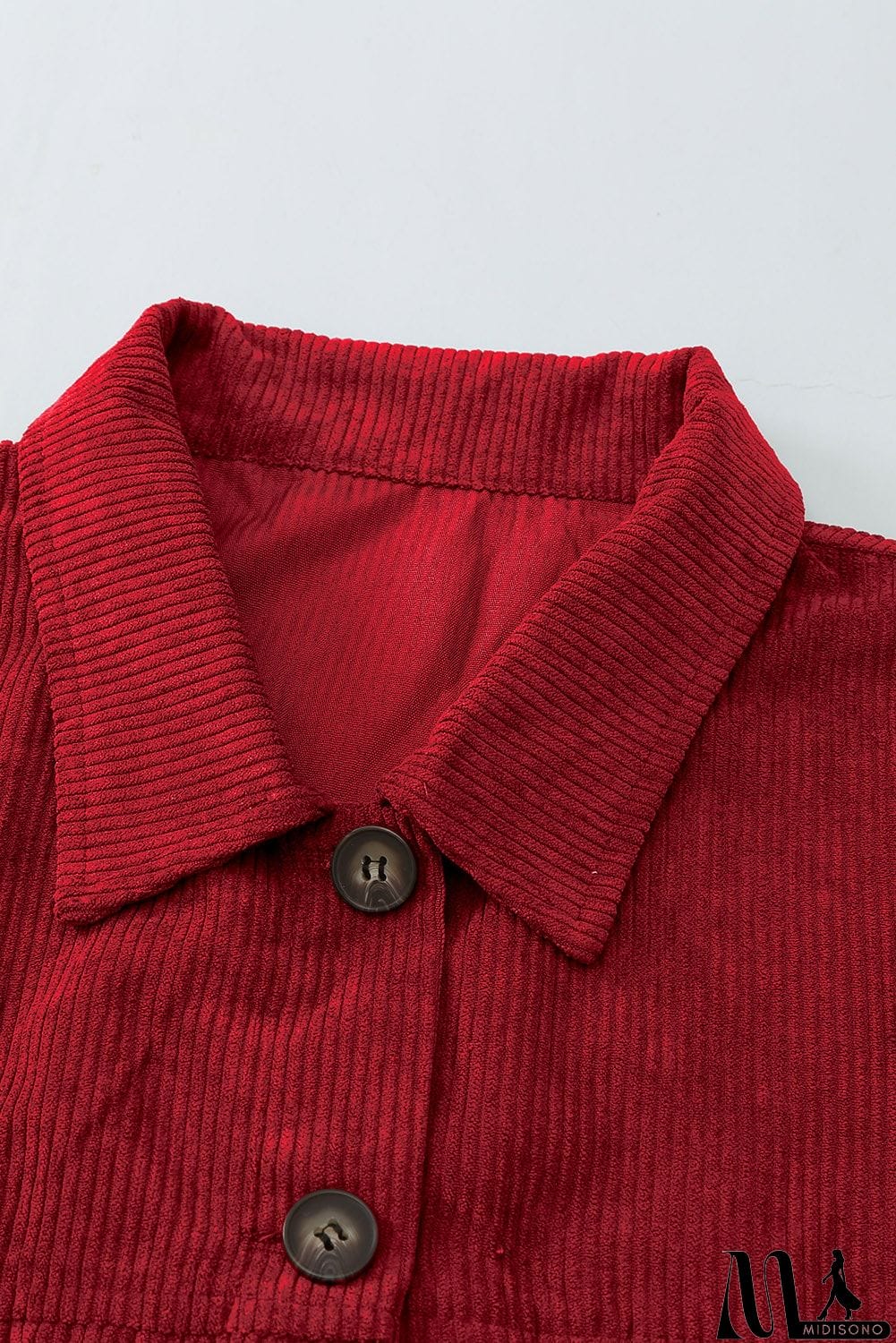 MidiSono - Fall Corduroy Shirt Coat