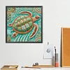 Diamond Painting -DIY Round Drill Mosaic Sea Turtle(40x40cm)