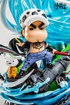 Trafalgar D. Water Law Cosplay Nohara Shinnosuke - Crayon Shin-chan ONE PIECE Resin Statue - MianHuaTang Studios