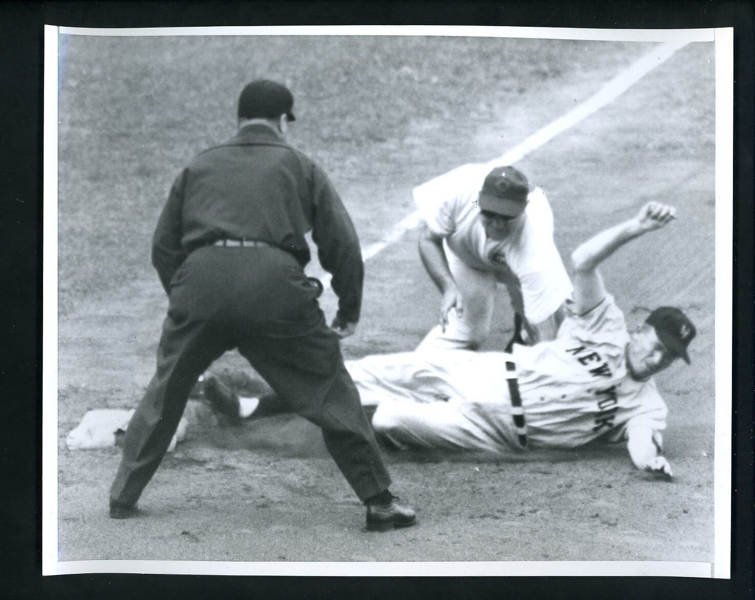 Bill Rigney & Bill Serena 1952 Type 1 Press Photo Poster painting New York Giants Chicago Cubs