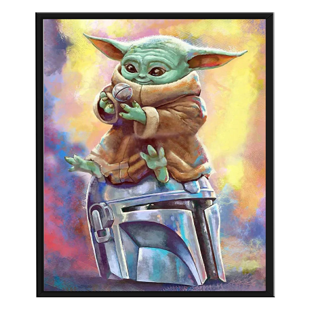 11ct 3-Strand Stamped Cross Stitch - Yoda(36*46cm)