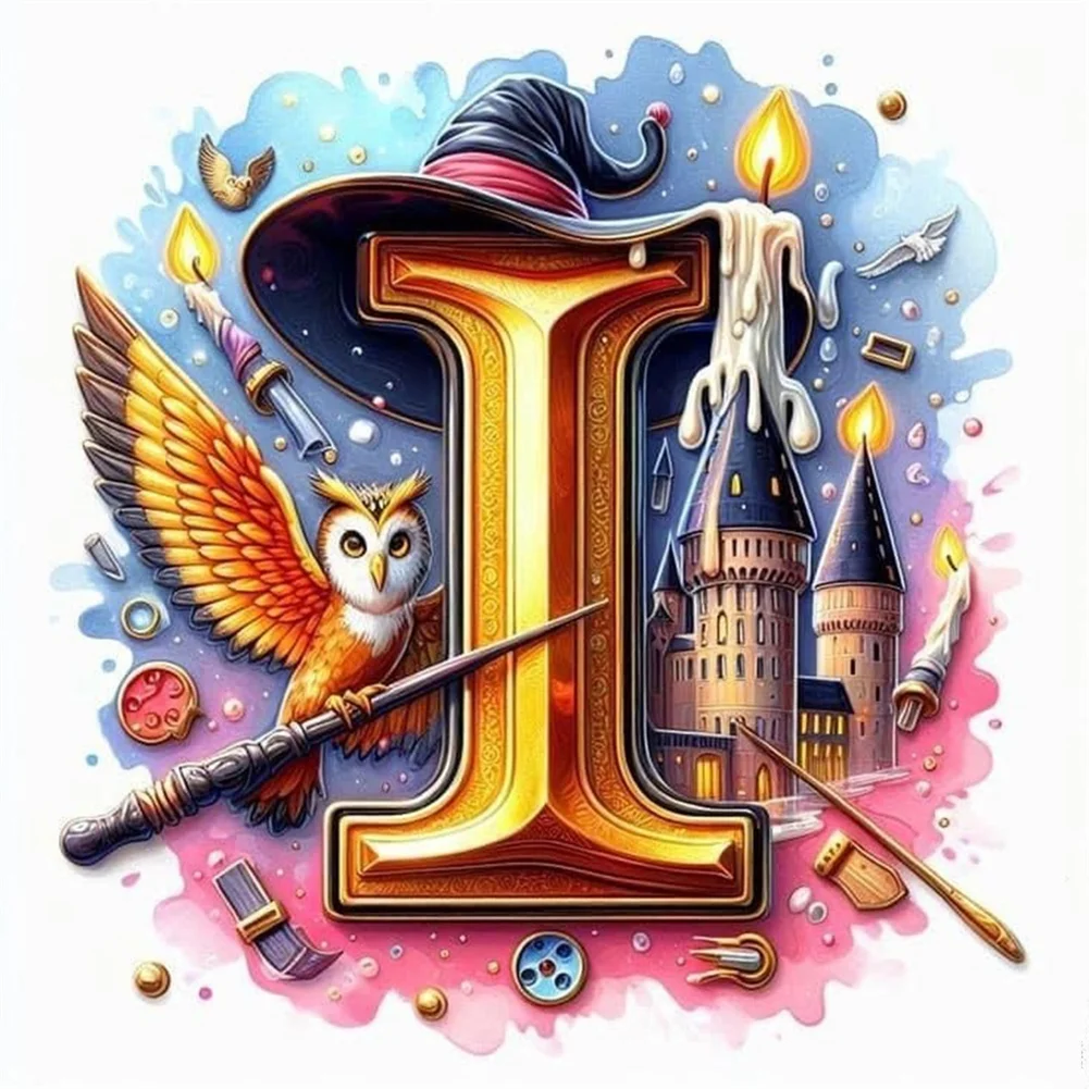 Diamond Painting - Full Square Drill - Harry Potter Letters(Canvas|35*35cm)