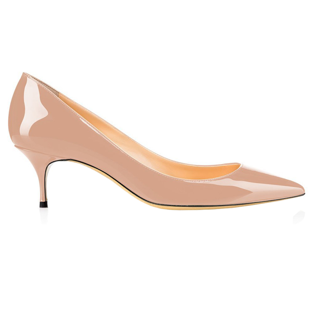 2.36" Kitten Heels Pumps Comfortable Women Daily Shoes-MERUMOTE