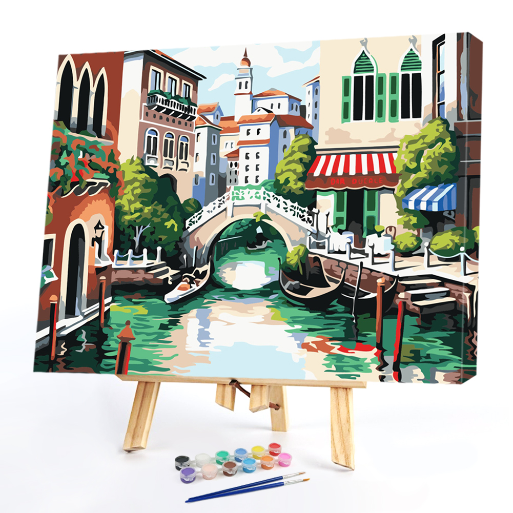 

40*50CM Paint By Numbers-Town, 501 Original