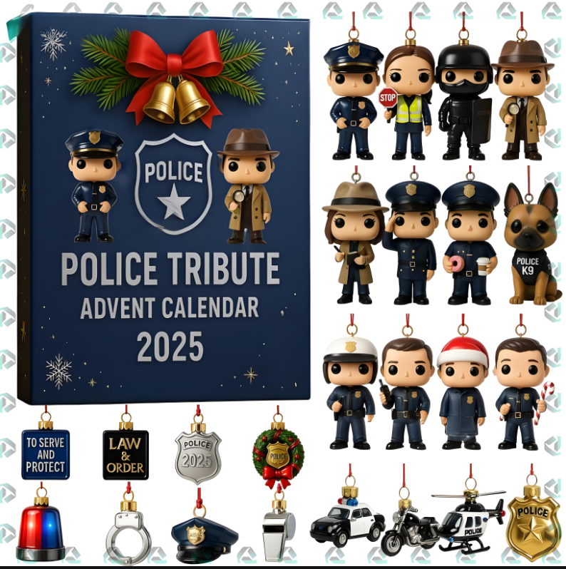 Police Tribute Advent Calendar 2025 - tree - Codlins