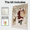Pearl Bead Mosaic Painting Kit DIY 30x40cm(Santa Claus delivering presents)