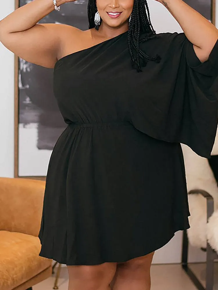white ruffle maxi dress Deanna One-Shoulder Split Off Lulu Halter Neck Mini Color:Denim Collection:Zephyr