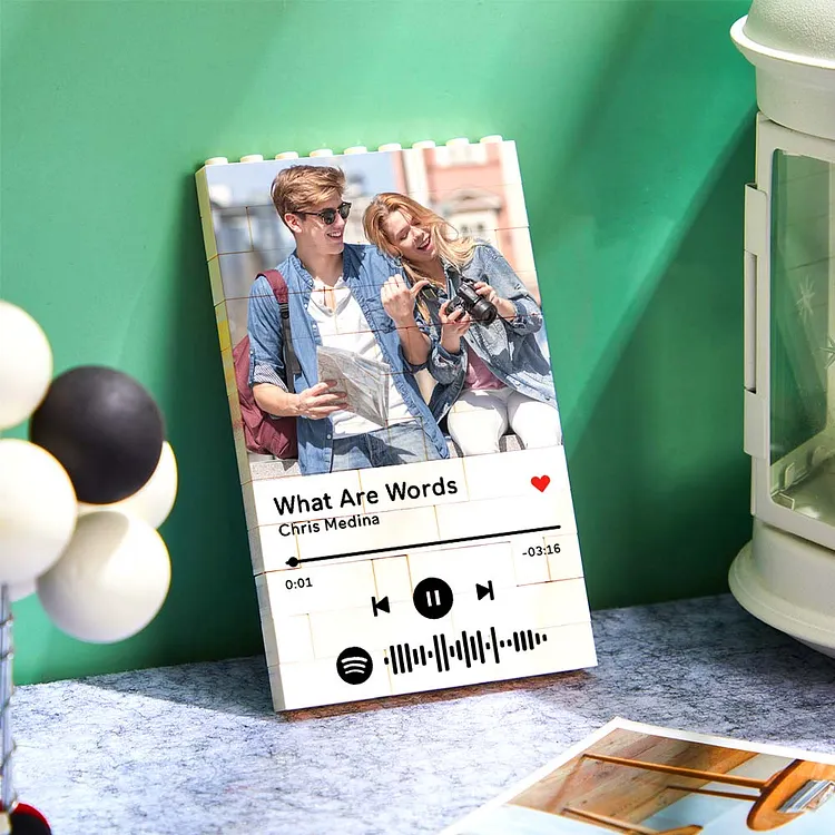 Personalized Photo Building Block Custom  Code Gifts for Him