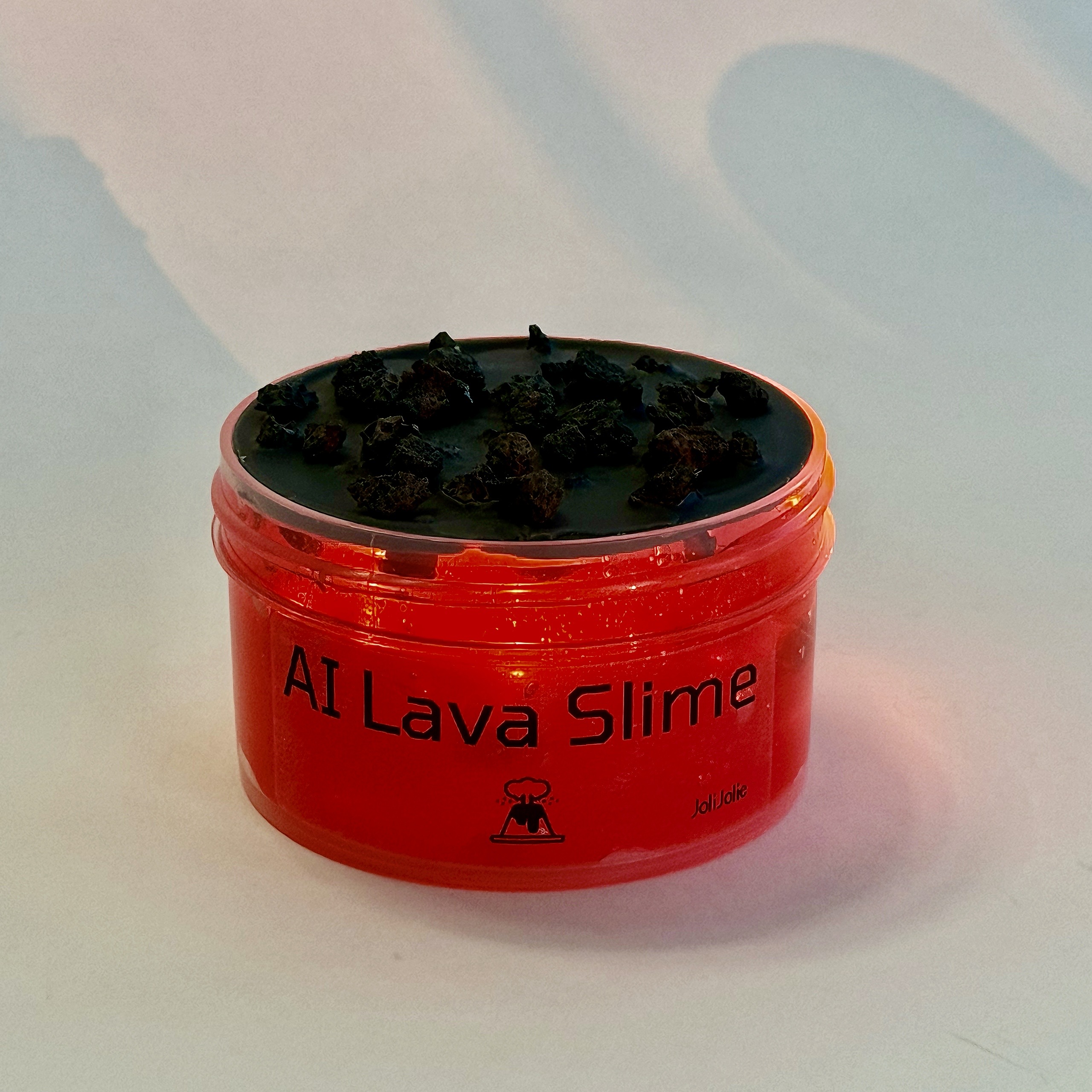 AI Lava Slime - Glowing Volcano Slime with LED Lights & Lava