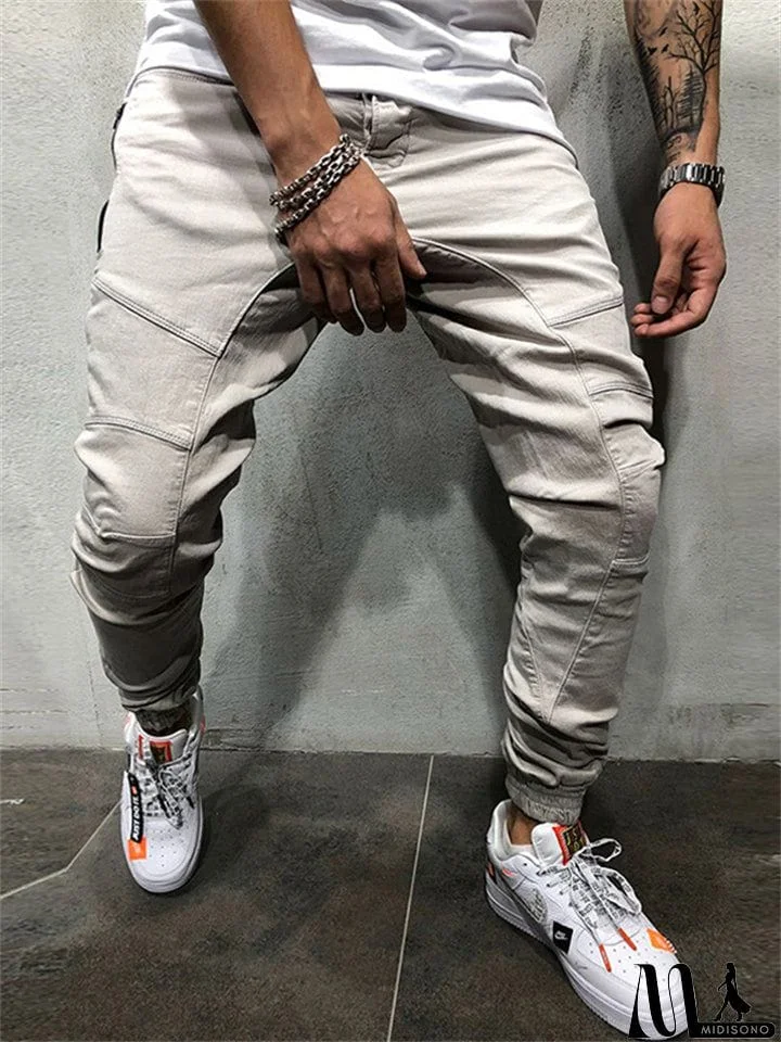 MidiSono - Stylish Simple Comfort Fit Pants for Men