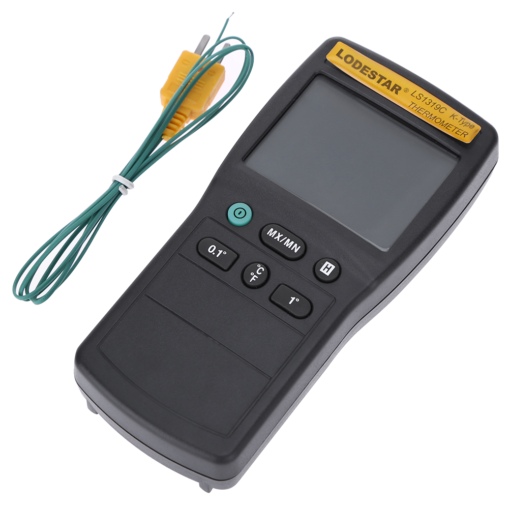 

LS1319C LCD K Type Thermocouple Thermometer Temperature Meter with Probe-222882, 501 Original