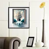 (40*40cm)Sailboat - Full Round Drill Diamond Painting