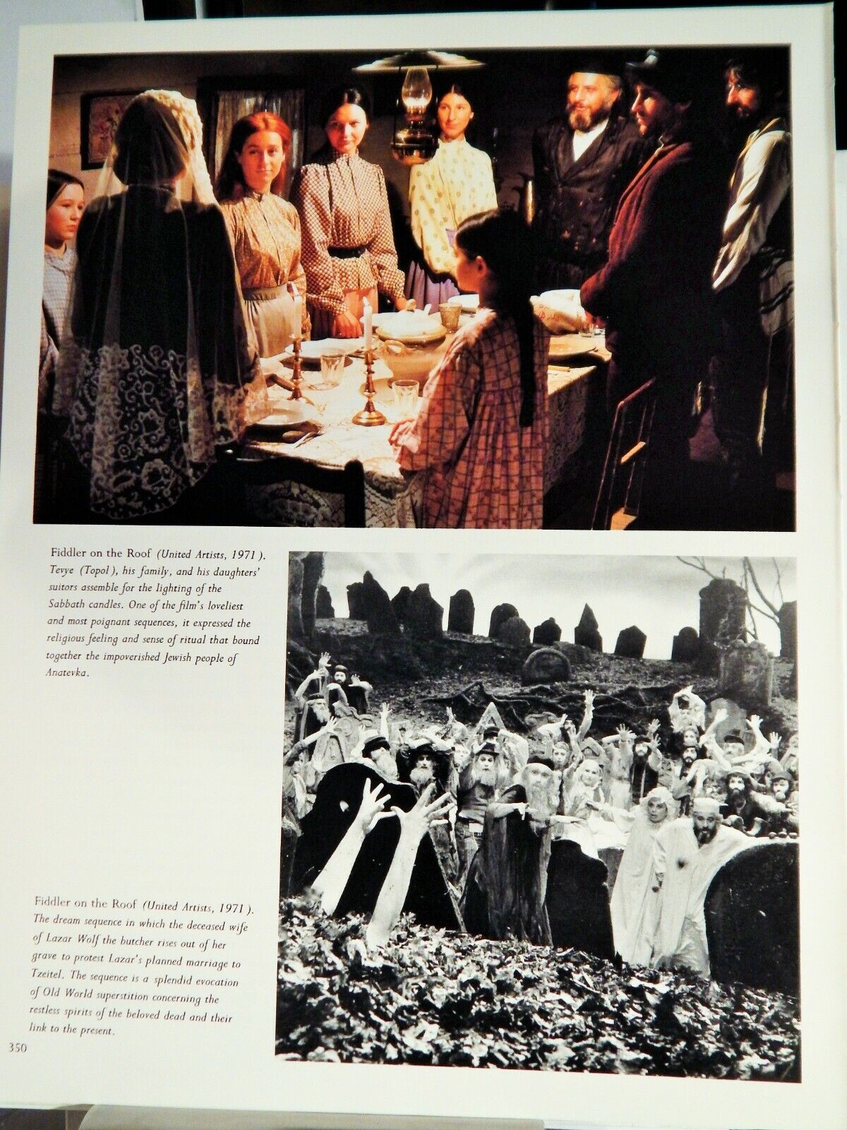 FIDDLER ON THE ROOF (TOPOL) MOVIE Photo Poster painting (1985 reprint)