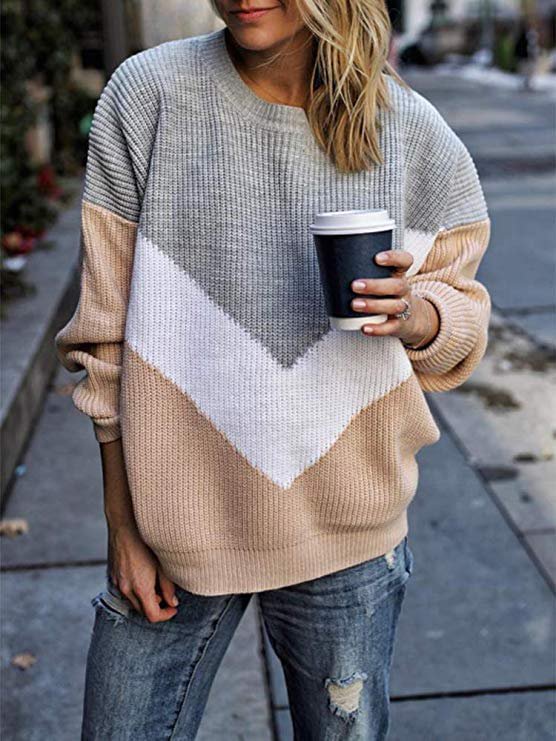 Long Sleeve Casual Sweater S114- Fabulory