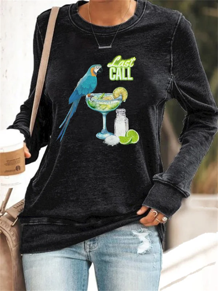 Women's Beach Lover Fins Up Casual Sweatshirt