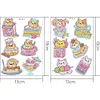 2 Sheets Diamonds Painting DIY Cartoon Animals Sticker