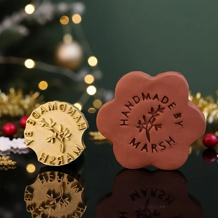 Custom Pottery Stamp for Clay Christmas Gift Personalized Logo Clay Stamp with Your Design, Letter Ceramic Stamps for Pottery Clay to Create Unique Imprints, Clay Potters Lovers Gifts, Polymer Clay Tools 