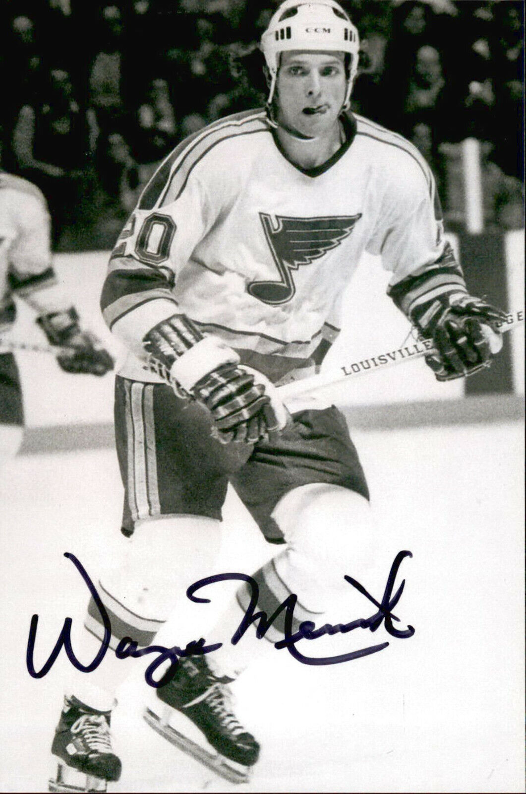 Wayne Merrick SIGNED autographed 4x6 Photo Poster painting ST LOUIS BLUES