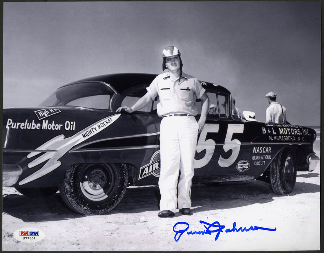 Junior Johnson SIGNED 8x10 Photo Poster painting HOF 2010 NASCAR LEGEND PSA/DNA AUTOGRAPHED