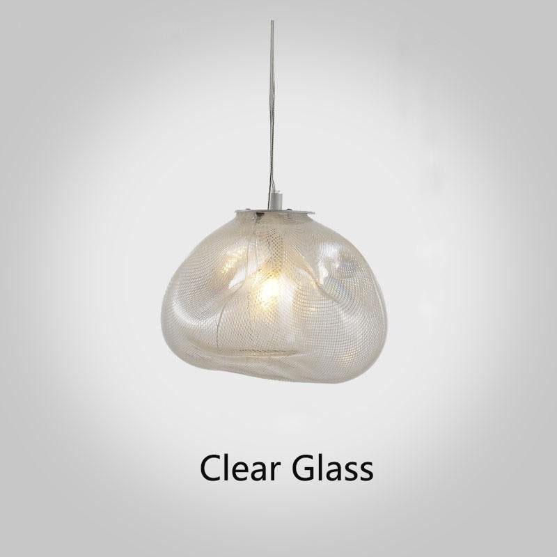 Nordic LED Chandelier Dining Room Island Clear/Amber/Smoky Glass lampshade Pendant Lamp Restaurant Bar Coffee Shop Hanging lamp