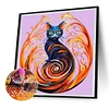 Diamond Painting-DIY Crystal Rhinestone Black Cat
