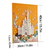 DIY Pearl Painting Castle for Home Decor with Frame(30x40cm)