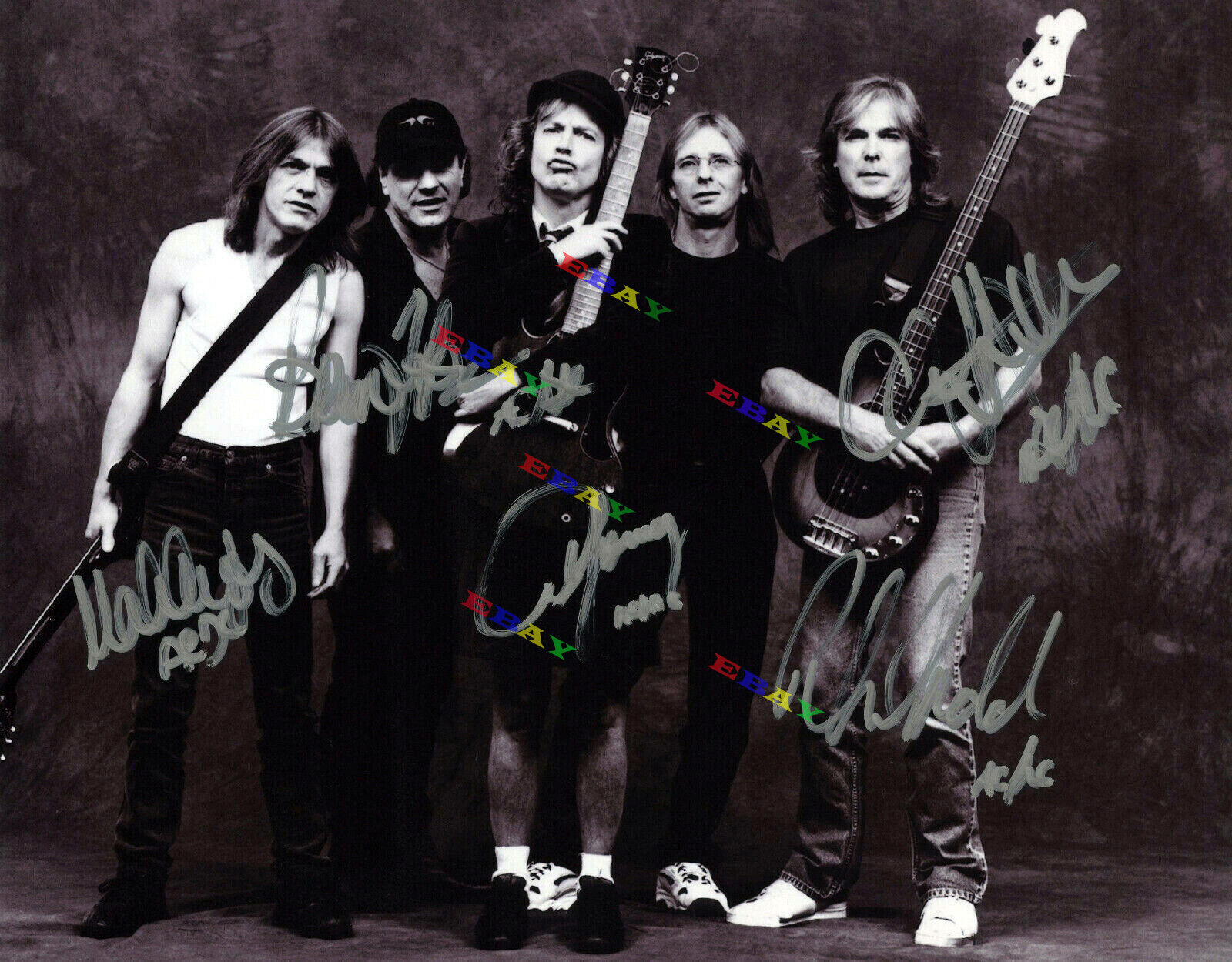 AC/DC Band Autographed signed 8x10 Photo Poster painting Reprint