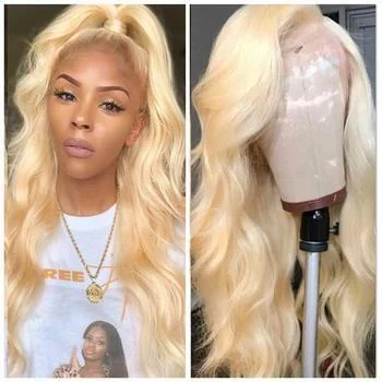 Blonde Brazilian Long Body Wave Wigs