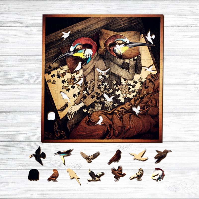 Ericpuzzle™ Ericpuzzle™ Bee-eaters Wooden Puzzle