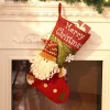 Christmas gift bag candy bag Santa Claus socks decoration Christmas tree pendant