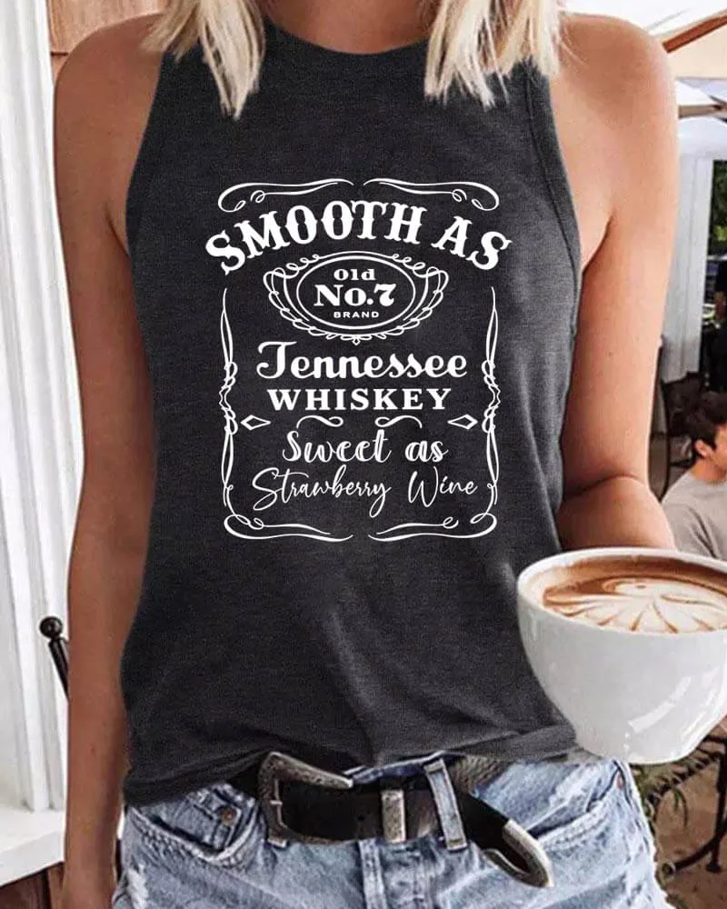 Smooth As Tennessee Whiskey Tank Top