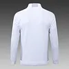 2025/2026 Real Madrid White Gray Long Zipped Jacket Football Shirt 1:1 Thai Quality