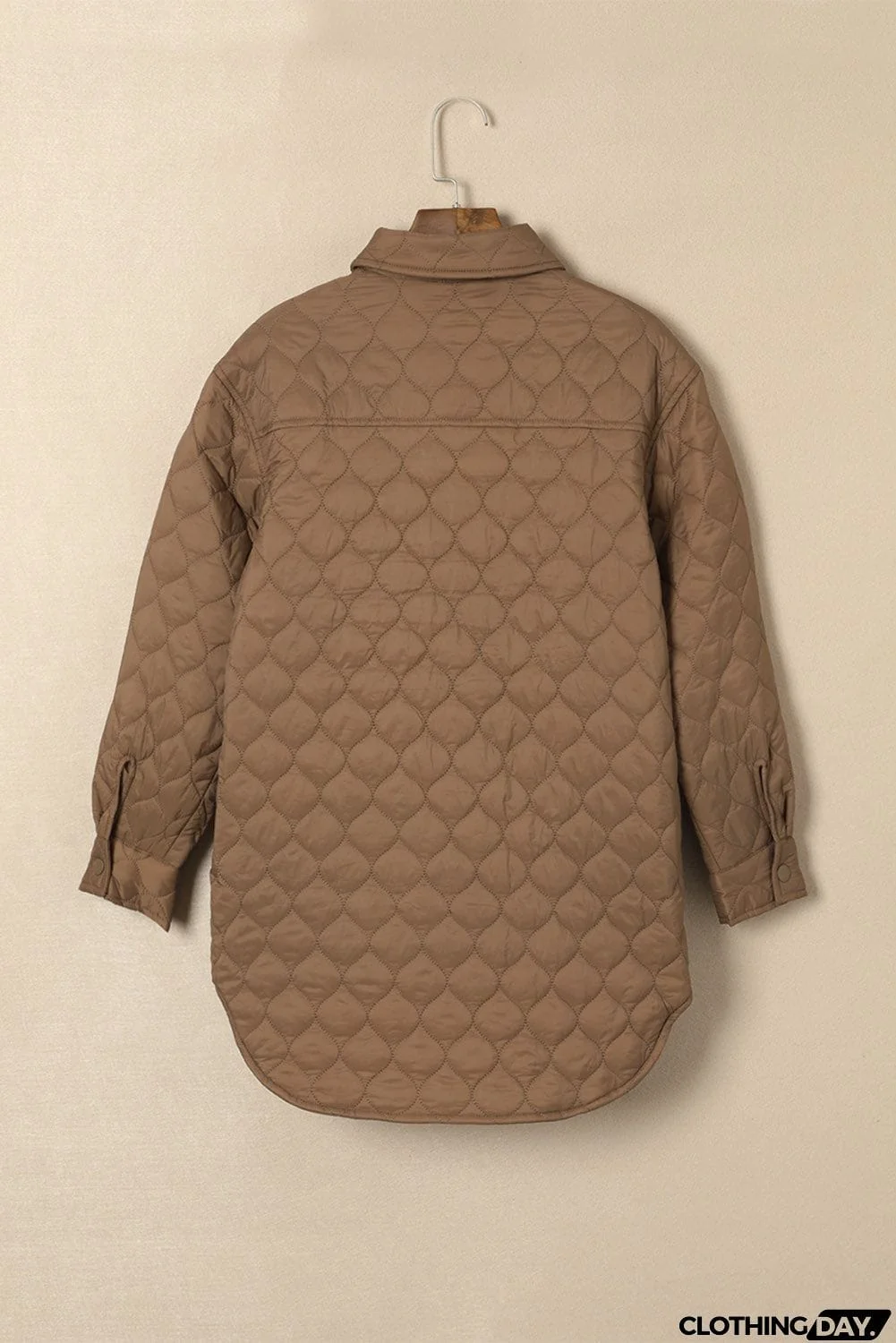 Snap Down Collared Winter Coat