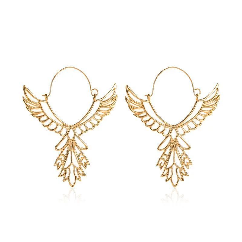 Angel Wings Hollow Eagle Earrings Peace Logo Earrings