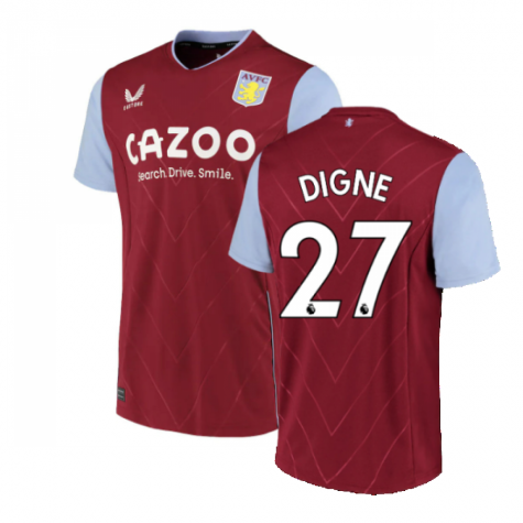 Aston Villa Lucas Digne 27 Home Shirt Kit 2022-2023
