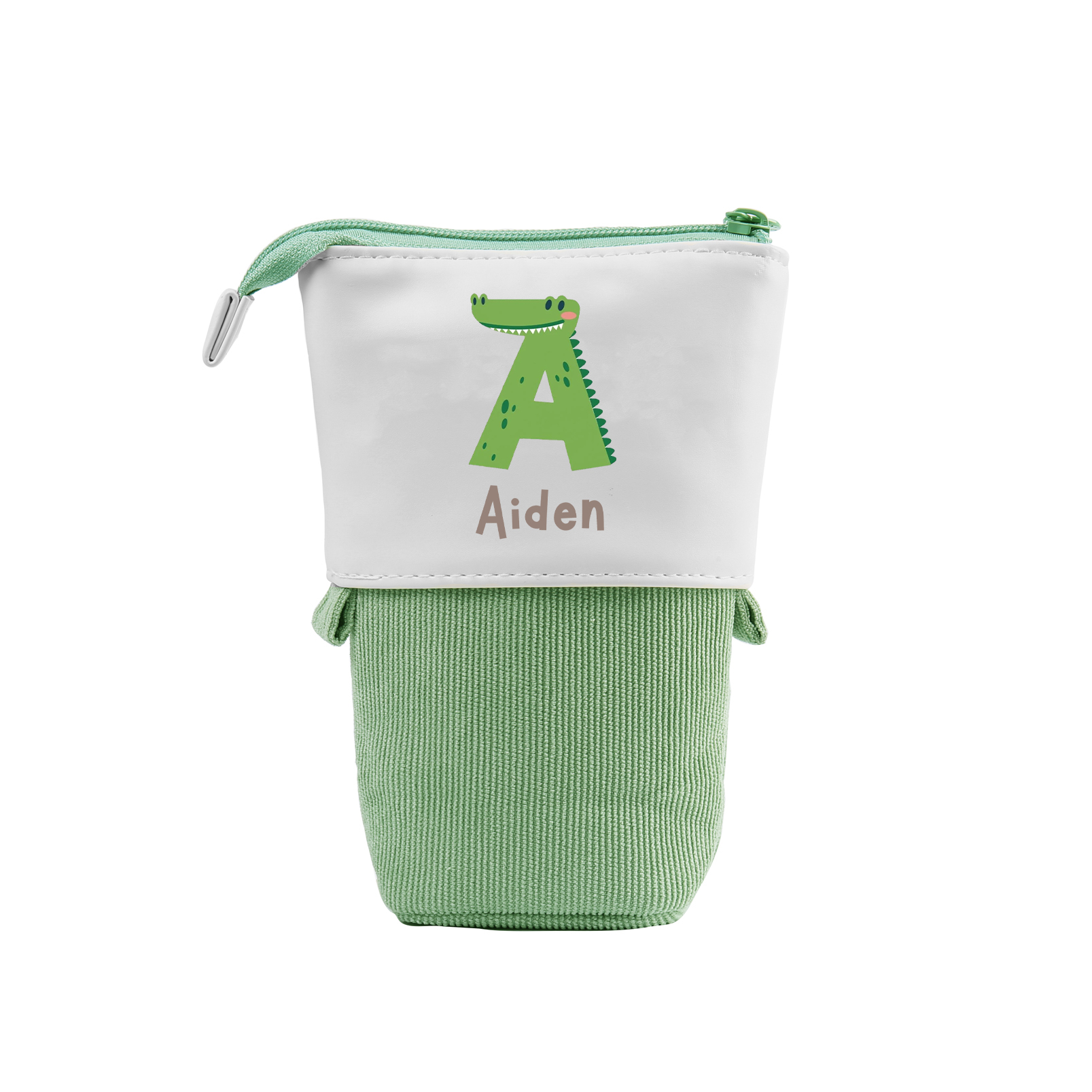 Personalised Pencil Case Custom Name & Letter Animals Pen Pouch Back To School Gift for Kids-Jessemade AU