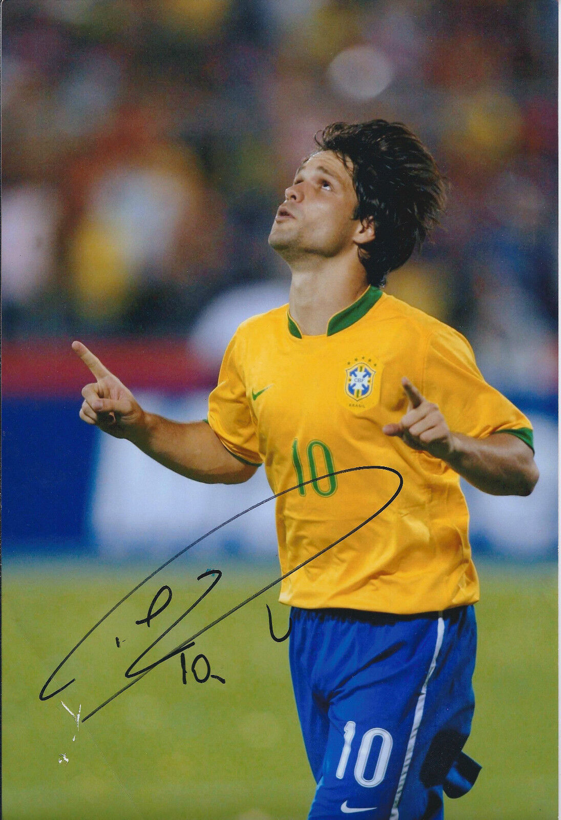 DIEGO Ribas Da Cunha Signed 12x8 Photo Poster painting AFTAL COA Autograph Brazil Genuine