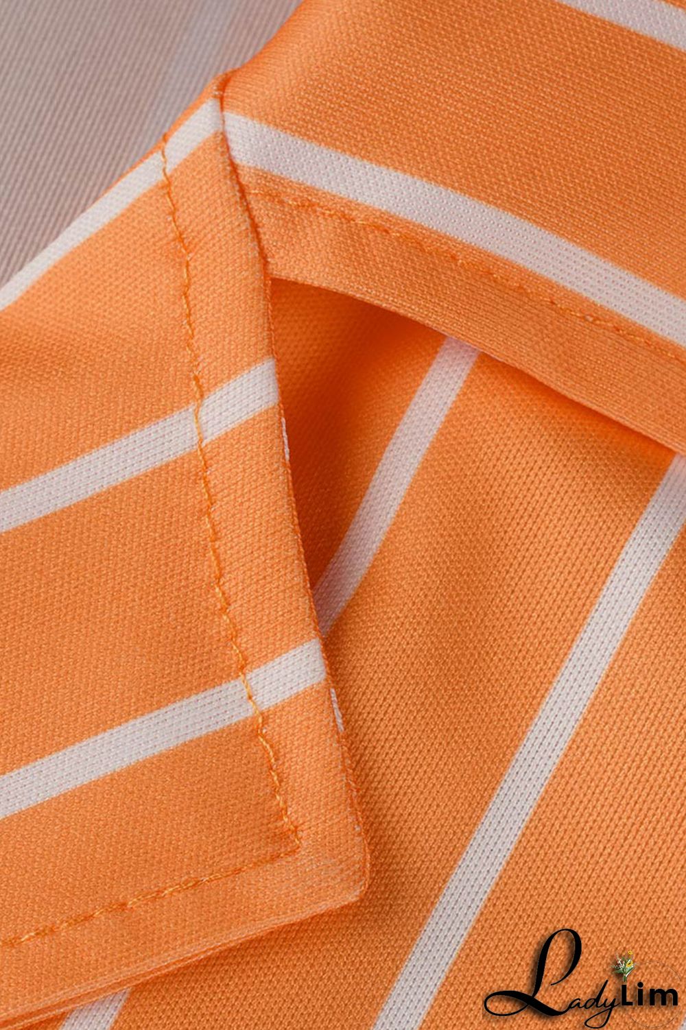 Black Fashion Casual Striped Print Patchwork Cardigan Turndown Collar Plus Size Two Pieces (Without T-shirt)