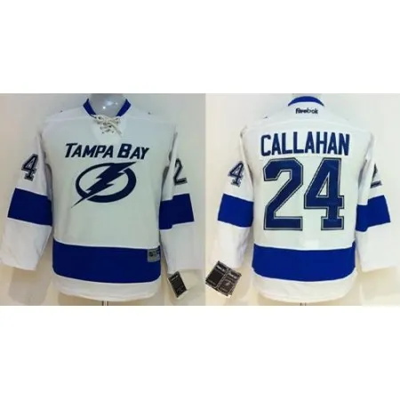 Lightning #24 Ryan Callahan White Road Women's Stitched NHL Jersey