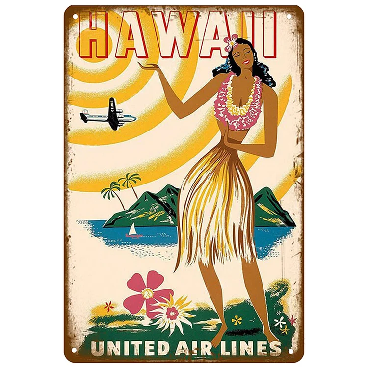 Hawaii - Vintage Tin Signs/Wooden Signs 8*12Inch/12*16Inch