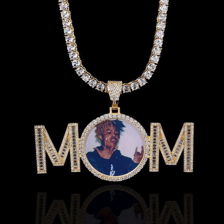 Custom Photo Letter MOM Pendant Personalized Necklace Jewelry
