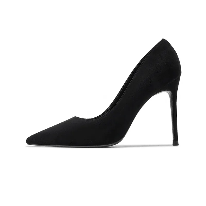 Breakj Breakj Summer And Autumn New Simple Black High Heels Women's Fine 10Cm Sexy French Girl Small Single Shoes