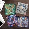 (US Only)6PCS DIY Diamond Art Greeting Cards Creative Birthday Card Kit Gifts (Animal)