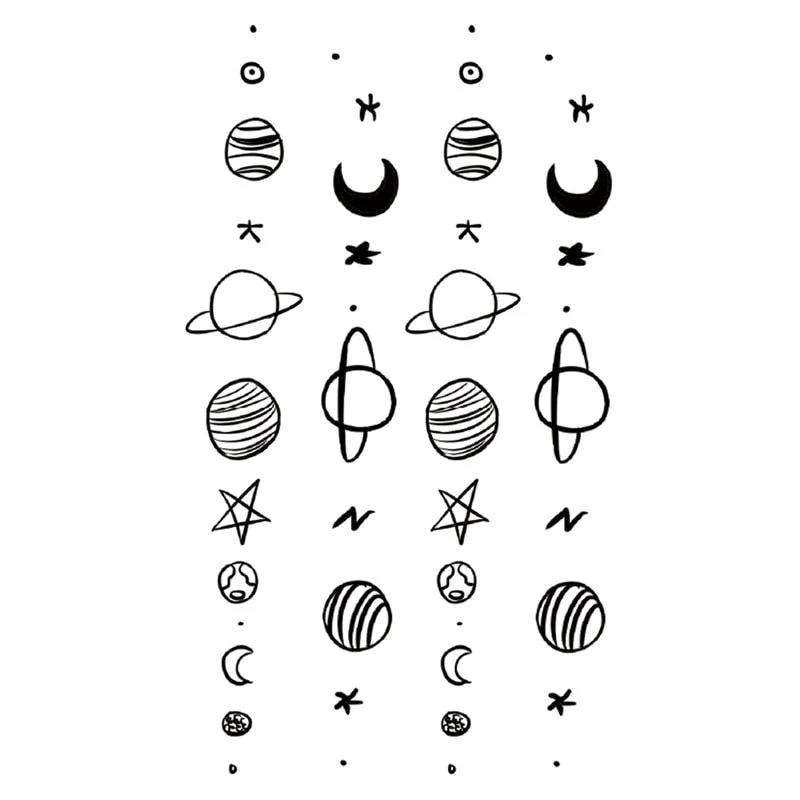 Waterproof Temporary Tattoo Stickers Butterfly Tiger Feather Design Tattoo Children Black Body Art Fake Tattoos for Men Women