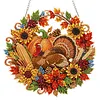 Autumn Halloween DIY Diamond Painting Acrylic Special Shape Pendant Hanging Kit