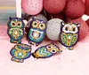 5pcs DIY Full Drill Diamond Paintng Special-shaped Owl Keychains Kit